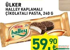 ÜLKER HALLEY KAPLAMALI ÇİKOLATALI PASTA 240 G fiyat ve kampanya bilgisi